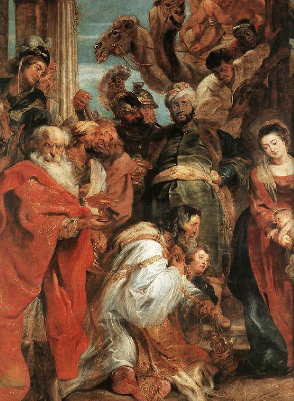 RUBENS, Pieter Pauwel The Adoration of the Magi (detail) f